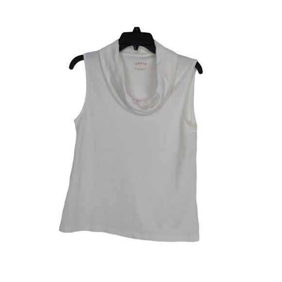 Orvis | Bundle of 2 - White/Ivory Cowl Neck Pullover Sleeveless Top | Size M - Picture 3 of 8